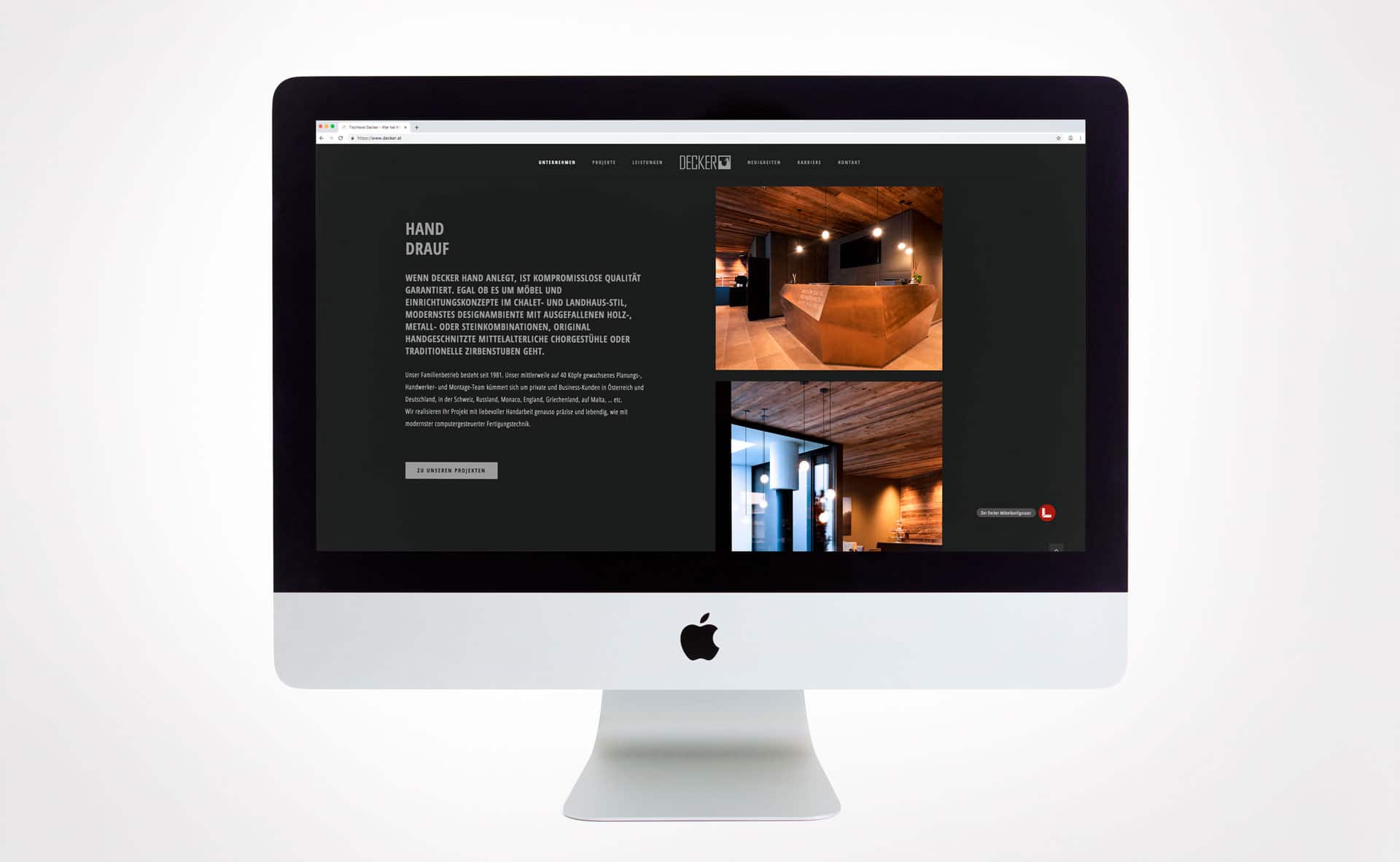 Agentur-385-Portfolio-Tischlerei-Decker-Website